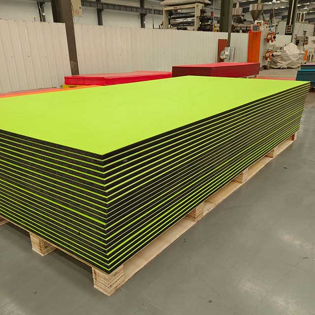 Green- Black- Green Orange Peel HDPE Sheets