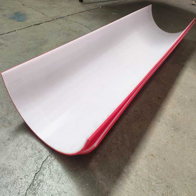 Double Color UHMWPE Sheet Bend Liner Plate