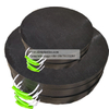 Round Plastic Concrete Pump Jack Pad Recycled Crane Mat Boom Truck Floats Outrigger Pad