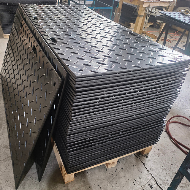 Plastic Paving Ground Protection Mat Temporary Walkway on Construction Site