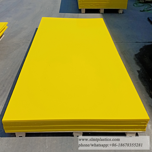 Yellow Color Engineering HDPE Plastic Polyethylene Sheet