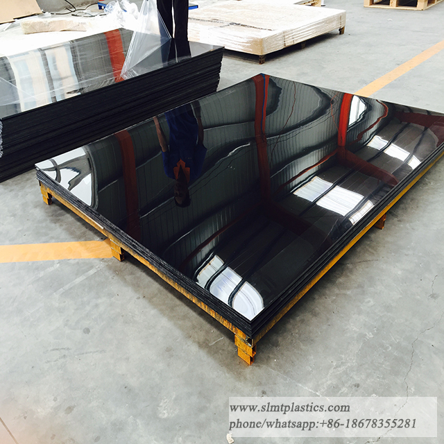 1/2 Inch Thick Black HDPE Plastic Sheet - 12" X 24", Super Smooth & Durable