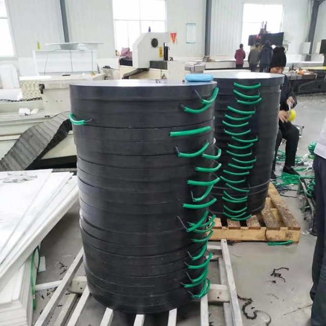 UHMW PE Crane Black Round Outrigger Pads PE Plate