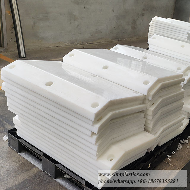 China Manufactue White Color UHMW PE Fender Pads 40MMT