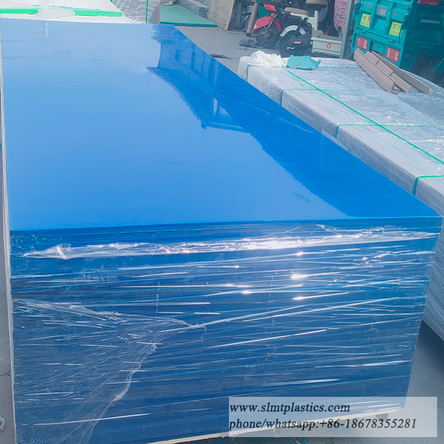 2440x1220x20mm Blue UHMW PE 1000 Plastic Sheets