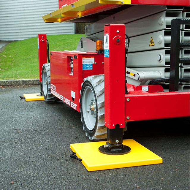 Portable Crane Outrigger Pads / Mobile Plastic Jack Plates