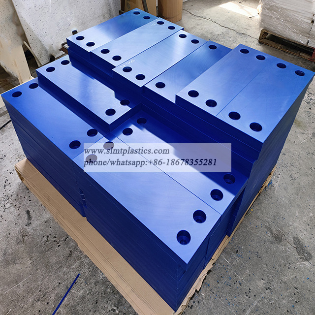 Drilled And Chamfered UHMW-PE Face Pads