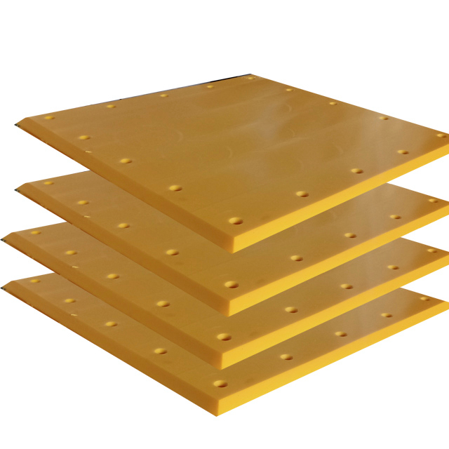 Yellow GROUND GUARD NYLON TRAILER PLATES Dock Bumper