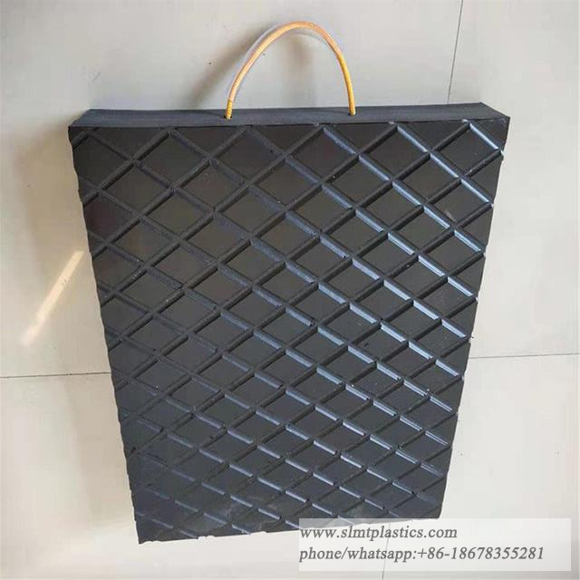 UHMW HDPE Polymer Crane Pad Jack Pad Crane Foot Support Pads