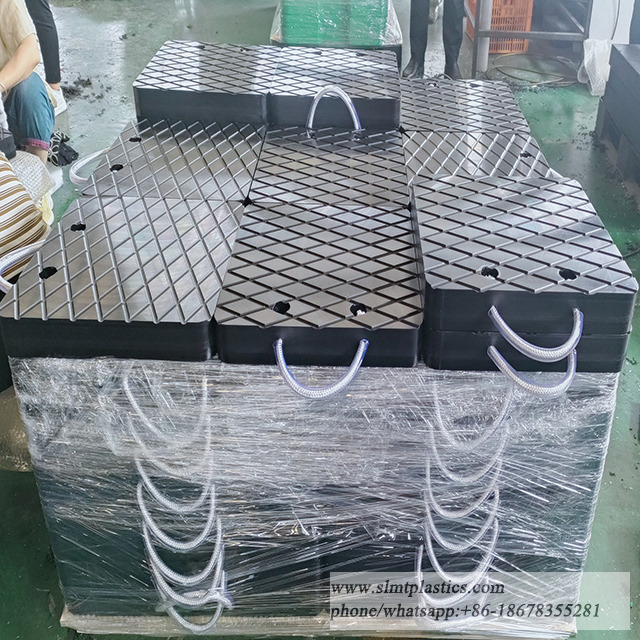 UHMWPE Heavy Duty Crane Support Mat Jack Stabilizer Pad Outrigger Pads