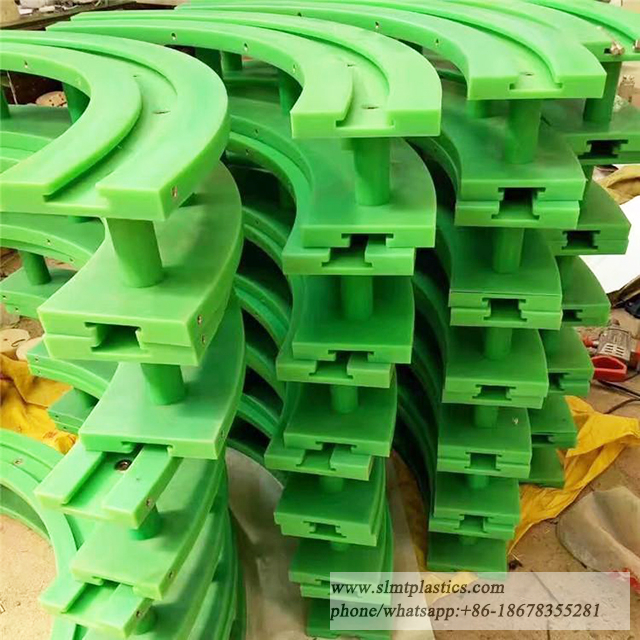 Plastic PE Wear Resistant Strip for Curved Rail Seat