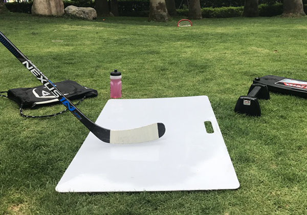 HDPE hockey shooting pads