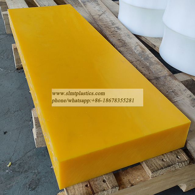 Yellow UHMW PE 1000 Sheet 50mm Thickness