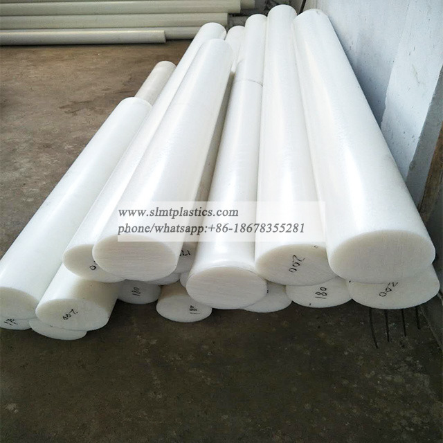 Natural White 120mm Diameter HDPE Rod 