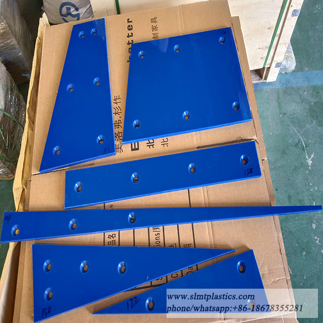 10mm 12.7mm 15mm Tivar88 Sheets Liner Plate Blue Liner