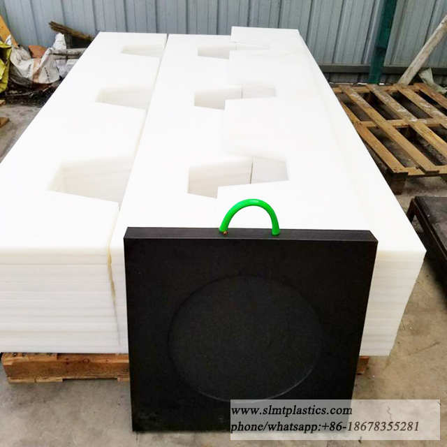 Ultra High Molecular Weight Polyethylene Leg Pad Crane Jack Pads Outrigger Pads