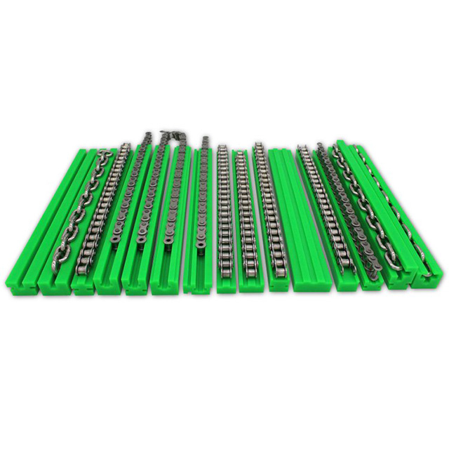 UHMWPE Wear Strips / Green OEM Plastic Chain Guide Rails