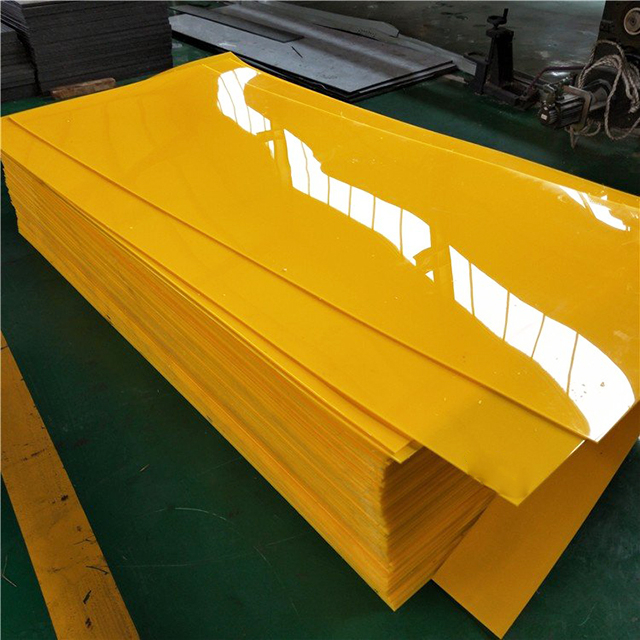Yellow 48" X 96" NATURAL HDPE SHEET