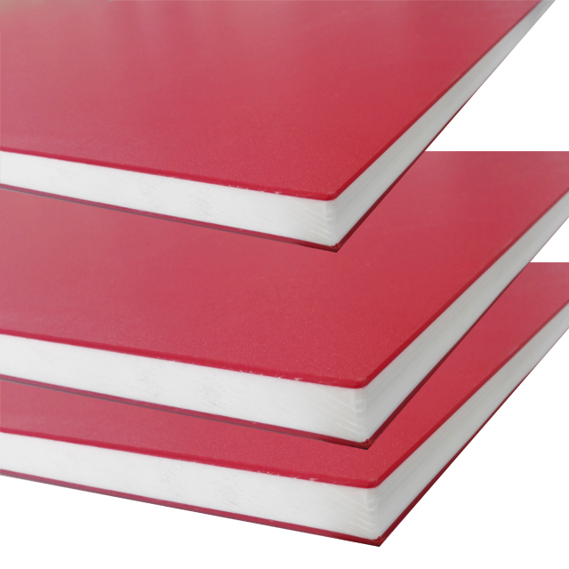 Red White Red Engraving Plastic 3layer Two Color HDPE Sheet Board Panel Plate