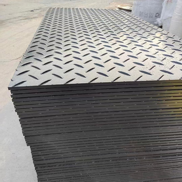 LDPE HDPE Road Plates Ground Protection Diamond Mats