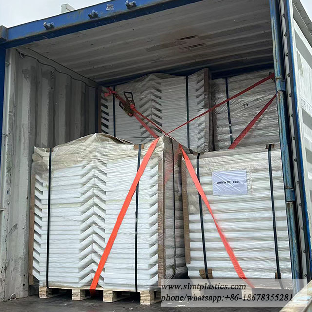 White 40MMT UHMWPE Marine Fender Face Panel Front Pads