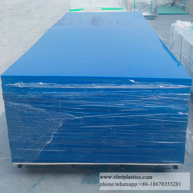 2440x1220x20mm Blue UHMW PE 1000 Plastic Sheets