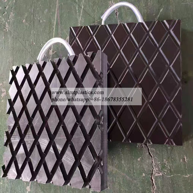Non-slip Surface Crane Outrigger Stabilizer Pads UPE Crane Outrigger Pad