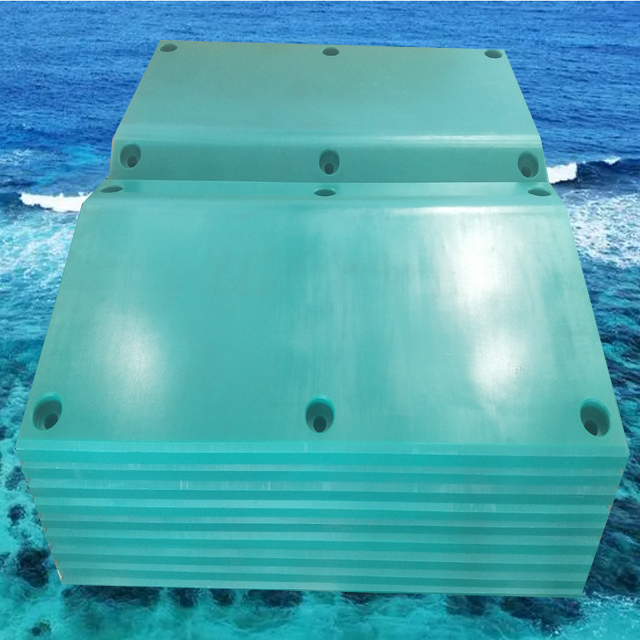 Green UHMWPE Plastic Sheets for Marine Fender Pads