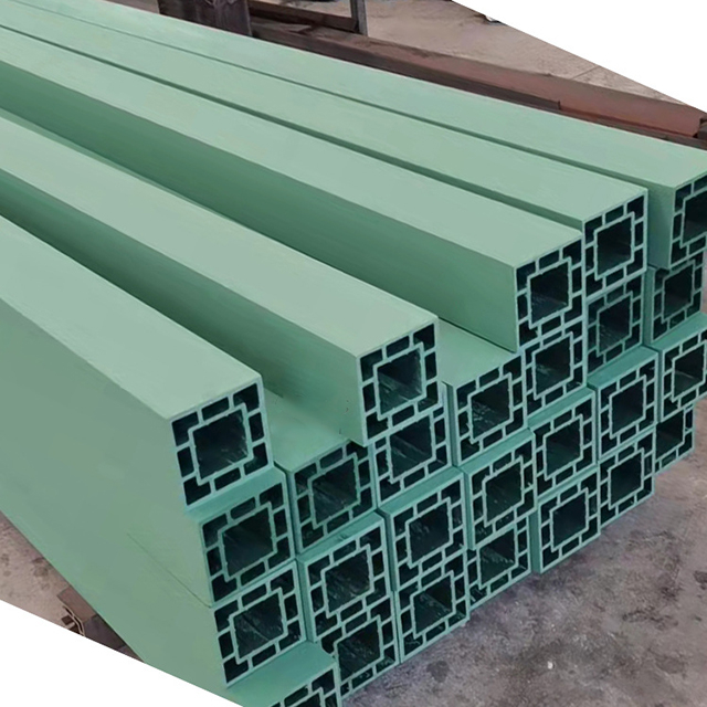 PE Composite Sleeper Hollow Load Bearing Plastic Army Green Polyethylene Sleepers