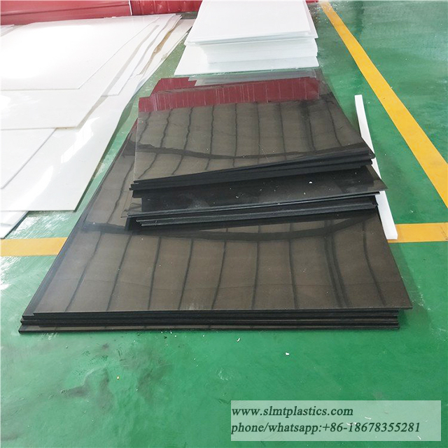 Custom Flat Plastic Sheets 3/4" Black HDPE 48" X 96" Plate