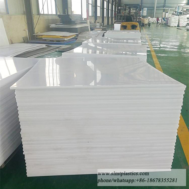 48 In. X 96 In. X .220 In. White HDPE Sheet