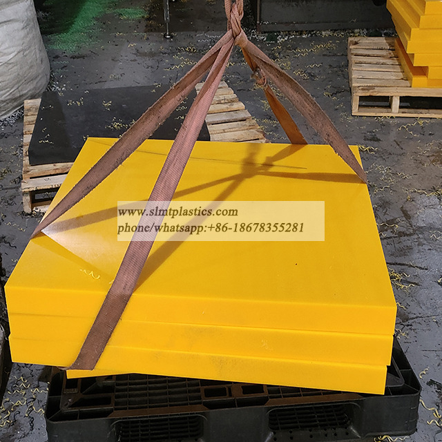 Yellow UHMW PE 1000 Sheet 50mm Thickness