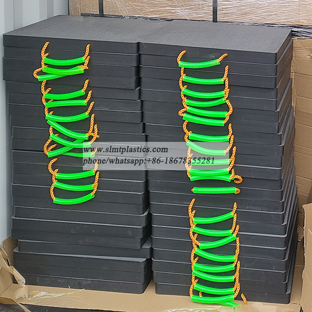 China Plastic Polymer Polyethylene UHMWPE Plastic Crane Outrigger Pads