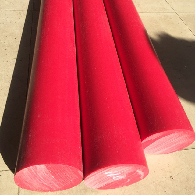 Red Custom HDPE Rod / HDPE Rod Manufacturer