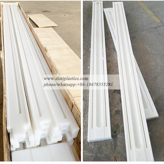  Sliding Plastic Polyethylene Strip Uhmw Chain Wear Strips Linear Chain Guide Rail