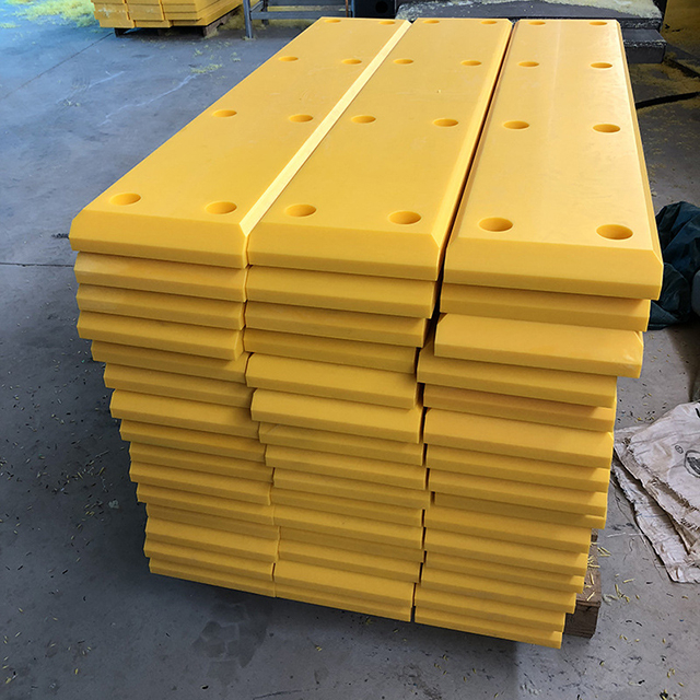 Yellow UHMWPE And Plastic Marine Fender Pads 