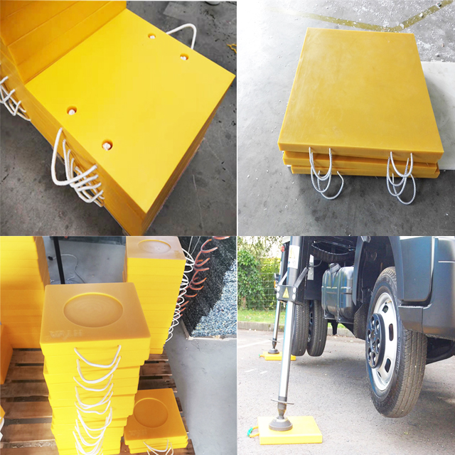 UHMWPE Construction Machinery Leg Support Pads Hdpe Outdoor Ground Plate
