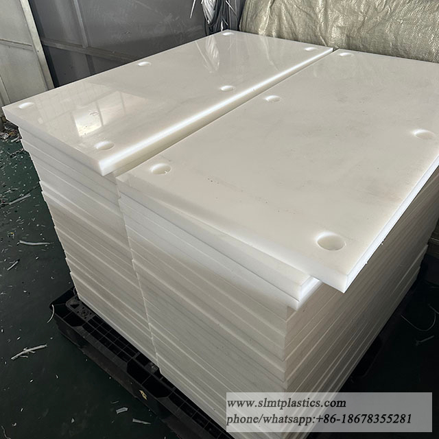 China Manufactue White Color UHMW PE Fender Pads 40MMT