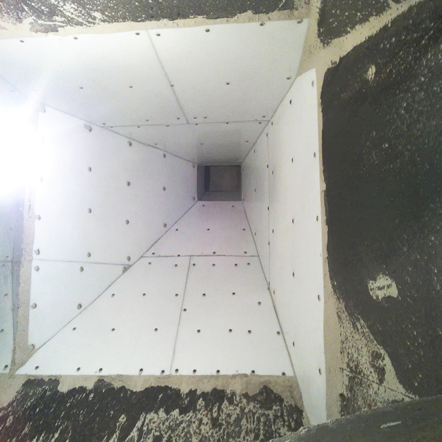 PE Metallurgical Silo Liner Black Coal Bunker Liner