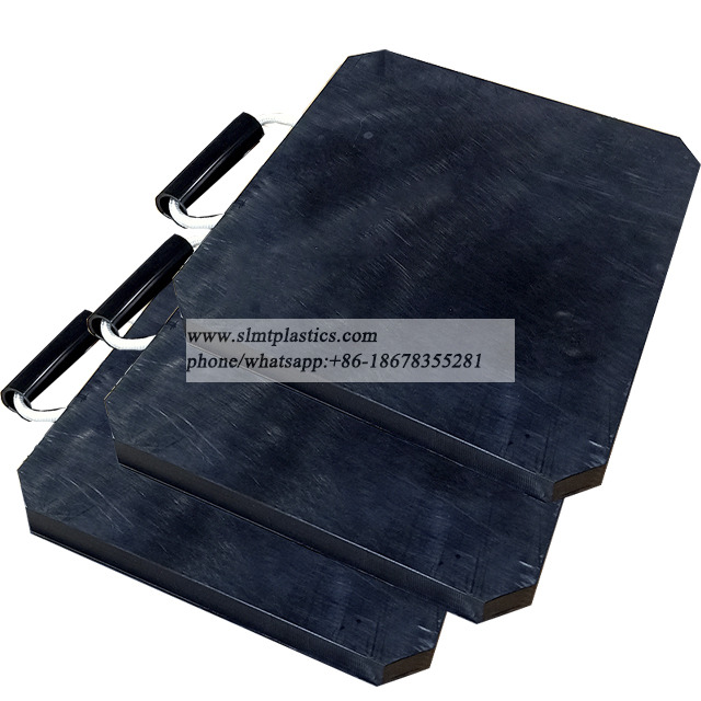 Round Plastic Concrete Pump Jack Pad Recycled Crane Mat Boom Truck Floats Outrigger Pad