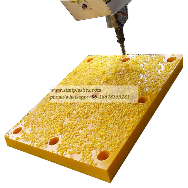 Yellow UHMW-PE Fender Pads UHMW DEFENSE PANEL PADS