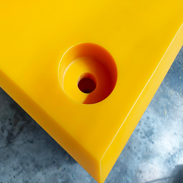 Yellow UHMWPE Fender Face Panel UHMW Plastic Pads