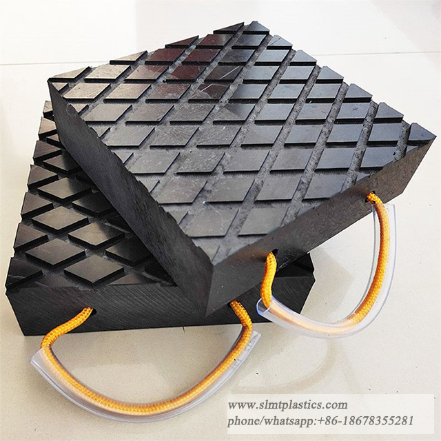 Concrete Pump Truck Leg Pad UHMW Polymer Crane Outrigger Pads