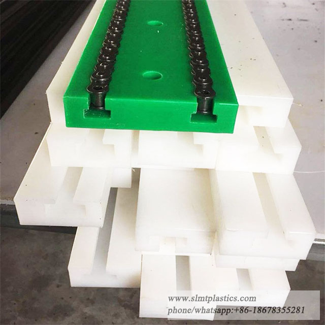 Customized Production of UHMWPE HDPE Polyethylene Chain Guide Rails (1)