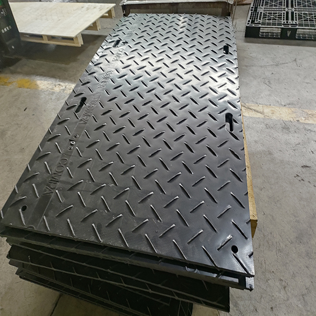 Durable Black Heavy Duty Ground Protection Mat HDPE Hard PE Temporary Road for Sale in UK