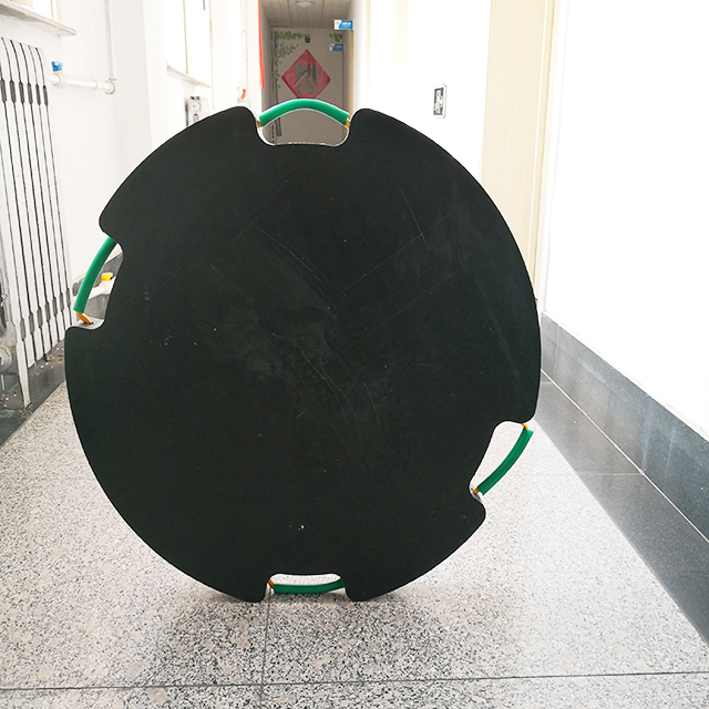 UHMW PE Crane Black Round Outrigger Pads PE Plate