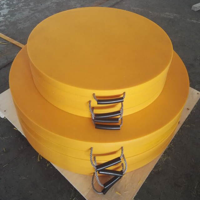 Customized Round Blocks Mobile Crane Outrigger Pads