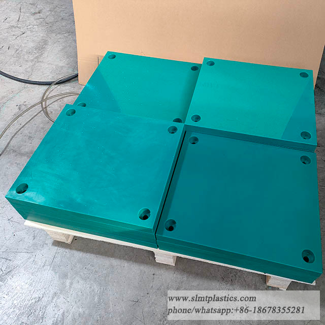 Green Color Hdpe Pads Uhmw Pe Marine Fender Face Pads Front Plate