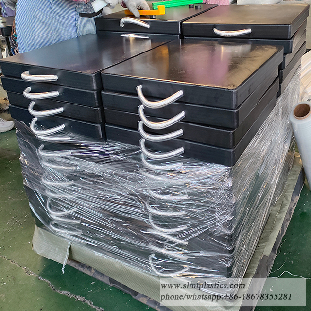 750x750 Crane Outrigger Pads High Density Crane Plate
