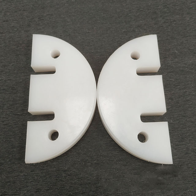 White Ultra-high Molecular Polyethylene Scraper/pe Polyethylene Special-shaped Parts/polymer Plastic Machinery Parts